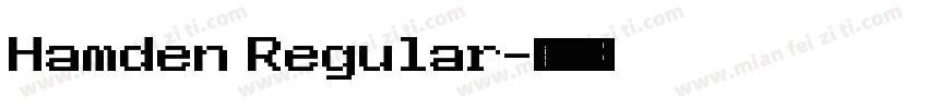 Hamden Regular字体转换
